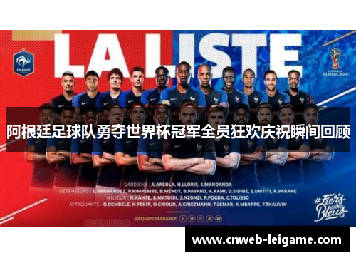 阿根廷足球队勇夺世界杯冠军全员狂欢庆祝瞬间回顾